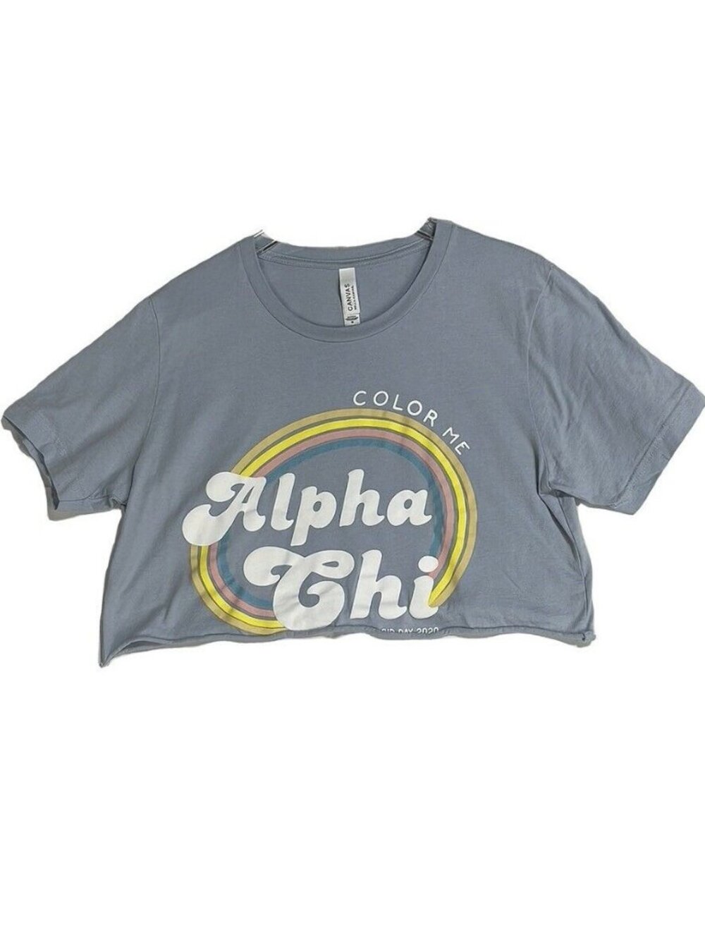 Bella+Canvas Alpha Chi Bid Day 2020 Crop Top M
